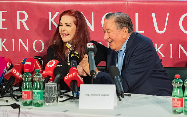 Richard Lugner und Elvis-Witwe Priscilla Presley. Richard Lugner und Elvis-Witwe Priscilla Presley.