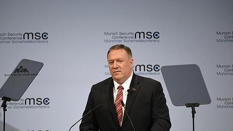 US-Außenminister Mike Pompeo spricht auf der 56. Münchner Sicherheitskonferenz.