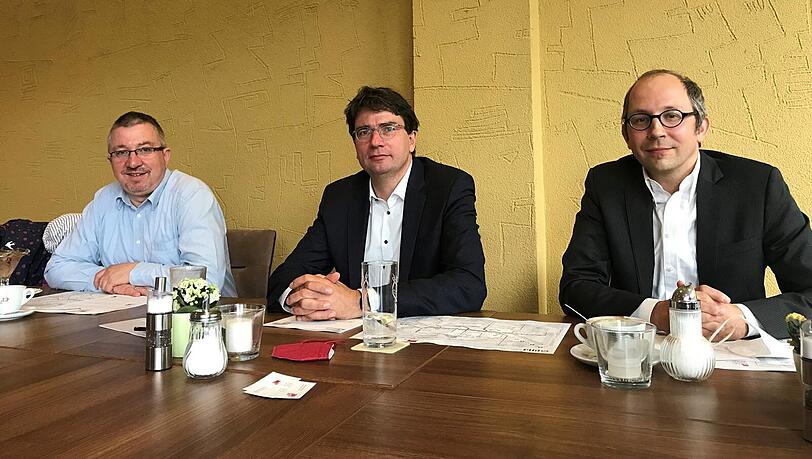 Christian Müller, Vorsitzender der SPD/Volt-Stadtratsfraktion (links). Christian Müller, Vorsitzender der SPD/Volt-Stadtratsfraktion (links).