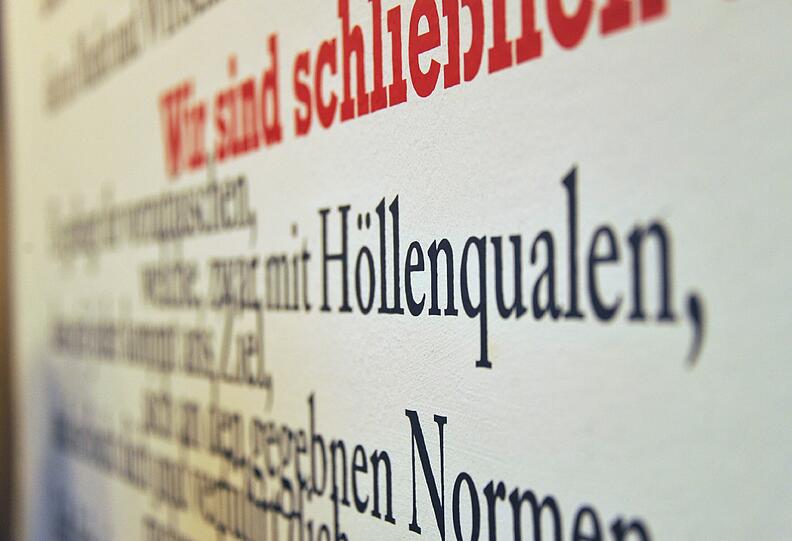 Eine kleine Ausstellung im Münchner Literaturarchiv Monacensia gewährt nun intime Einblicke in das Leben
und die Befindlichkeiten des Darstellers Jörg Hube, der im Sommer 2009 mit 65 Jahren nach schwerer Krankheit gestorben war. Die Bilder