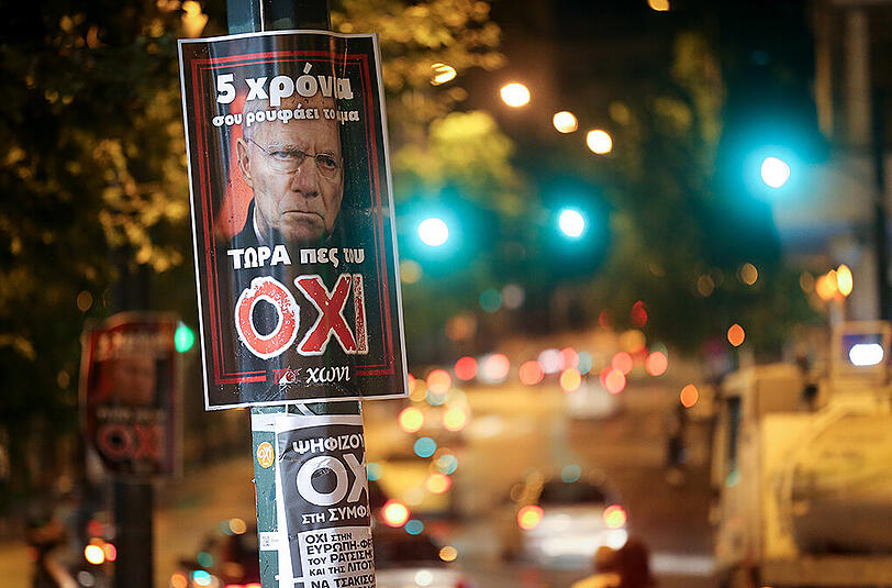 Oxi! - Nein! Die Griechen haben sich mehrheitlich gegen die Sparpläne der EU entschieden.
