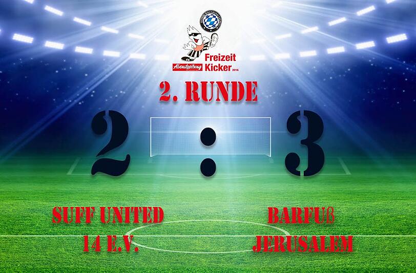 Barfuß Jerusalem gewann das Spiel mit 2:3.