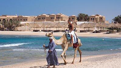 Kamelsafari am Strand von El Quseir, Foto: von Poser Kamelsafari am Strand von El Quseir, Foto: von Poser