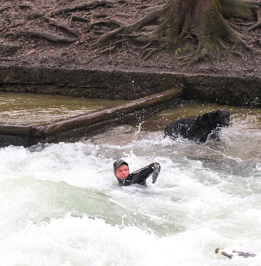 Impressionen vom Eisbach.
