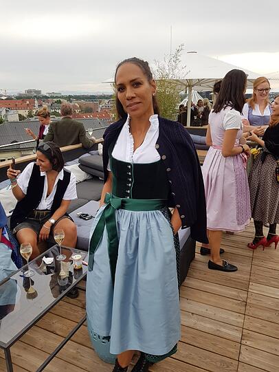 Barbara Becker bei der Mandarin Wiesn-Party.