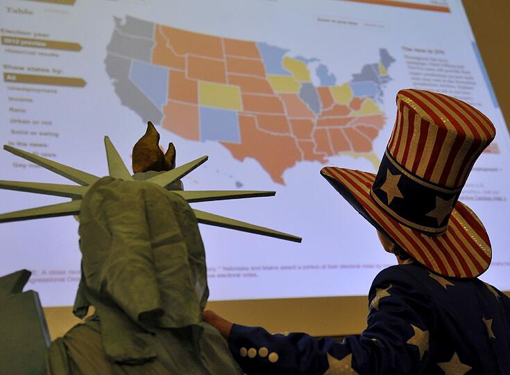 US-Wahlparty im Amerika Haus in München - die Bilder.