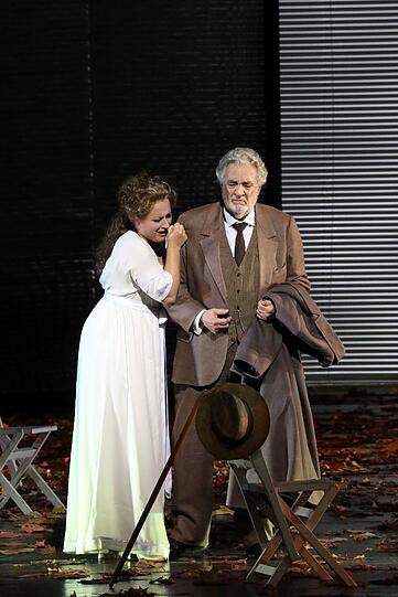 Diana Damrau und Placido Domingo in "La traviata".