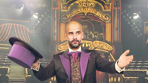Zirkusdirektor Pep Guardiola diktiert das Spiel des FC Bayen.