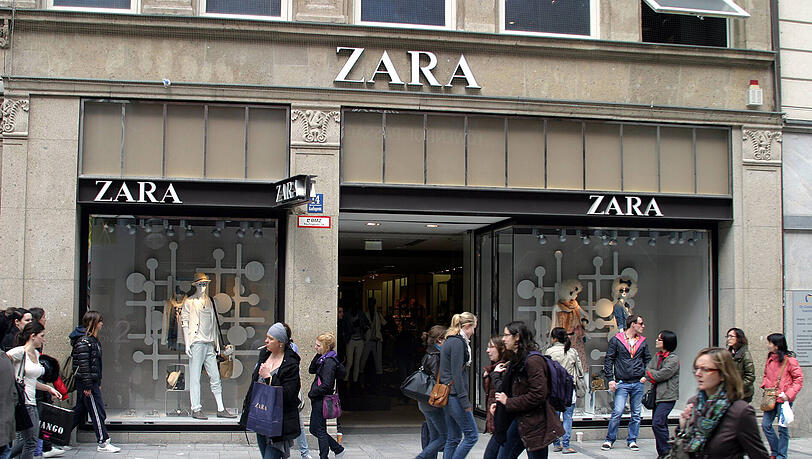 Fester Bestandteil der Fußgängerzone in München: Die Zara-Filiale in der Kaufingerstraße. Fester Bestandteil der Fußgängerzone in München: Die Zara-Filiale in der Kaufingerstraße.