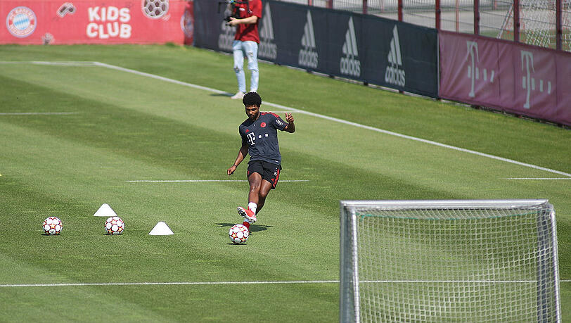 Serge Gnabry am Freitag im Training. Serge Gnabry am Freitag im Training.
