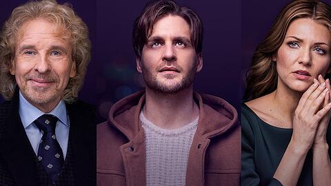 Thomas Gottschalk (l.), Alexander Klaws und Ella Endlich sind Teil von "Die Passion".