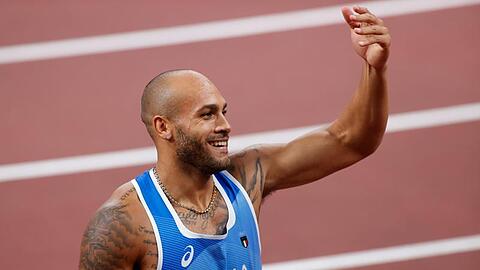 Der Italiener Lamont Marcell Jacobs gewann bei den Olympischen Spielen in Tokio Gold über 100 Meter.
