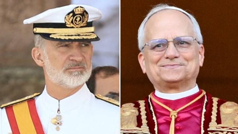 K-nig-Felipe-von-Spanien-lobt-Friedensaufruf-des-neuen-Papstes