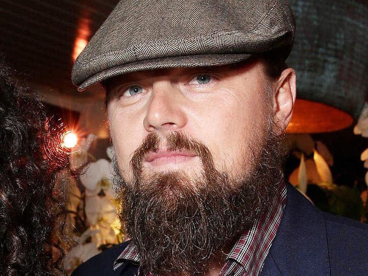 Lumbersexual: So erschien Hollywood-Star Leonardo DiCaprio in seiner Funktion als Executive Producer bei der Netflix-Party zu Ehren der Oscar-Nominierung für die Doku "Virunga"