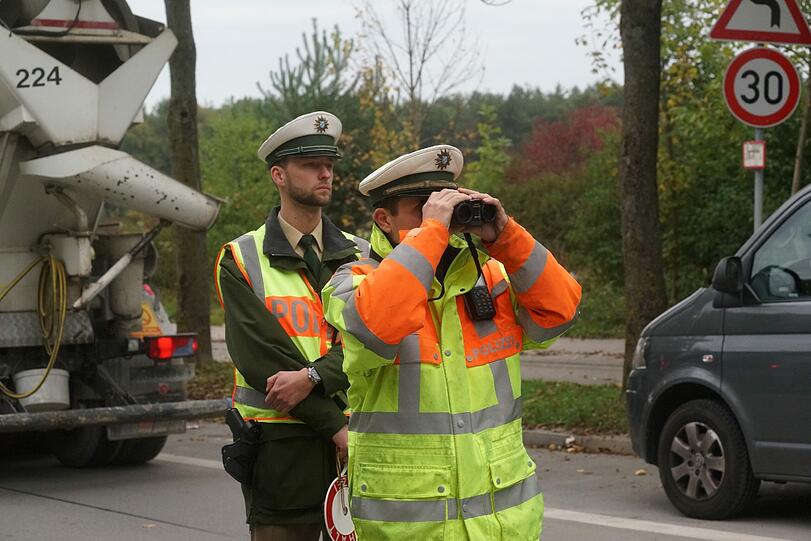 Die Raser genau im Blick: An der Schleißheimer Straße und 41 anderen Stellen in der Stadt wurde am Donnerstag geblitzt.