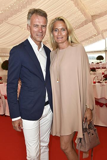 Claus-Dietrich Lars und Frau Iris beim Krebsessen des Ehepaars Baumann in Morsum auf Sylt
