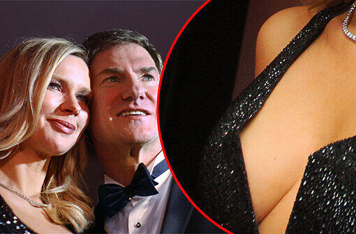 Was für ein riesen Ausschnitt: Beim Ball des Sport kam Veronica Ferres sehr offenherzig daher...