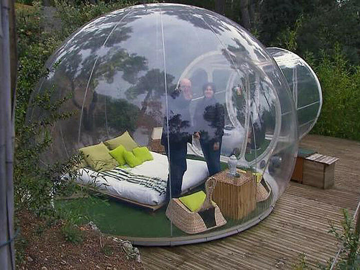 Totaler Durchblick: Übernachten im Bubble-Hotel