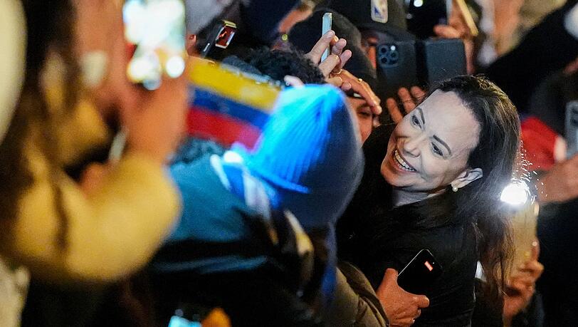 Machado traf in der Nacht in Oslo ein. Machado traf in der Nacht in Oslo ein.