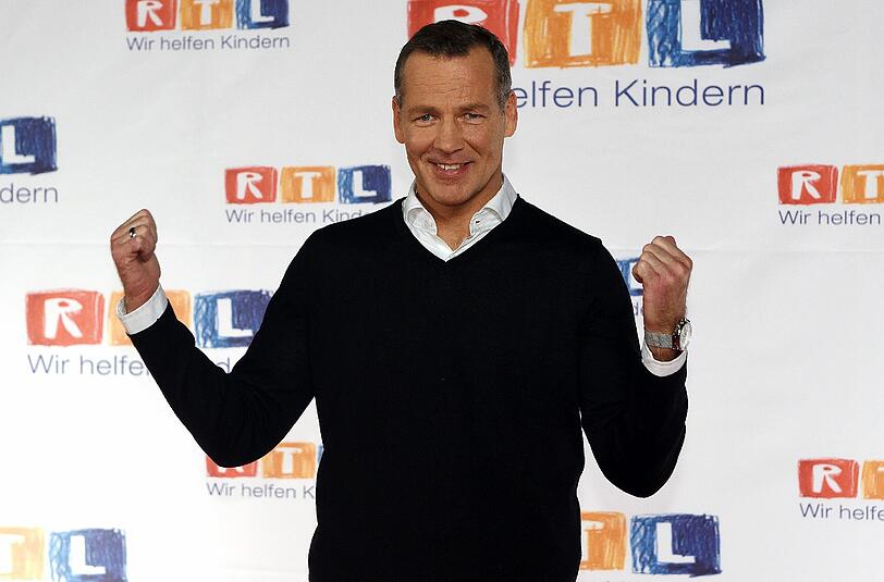 Der ehemalige Boxer Henry Maske posiert in Köln beim RTL-Spendenmarathon 2014.