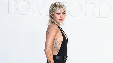 Miley Cyrus im Februar bei einer Modenschau von Designer Tom Ford in Los Angeles