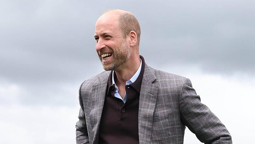 Prinz William auf einer Farm in North Yorkshire.
