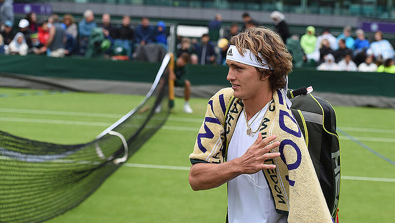In der nächsten Runde von Wimbledon: Der Deutsche Alexander Zverev. In der nächsten Runde von Wimbledon: Der Deutsche Alexander Zverev.