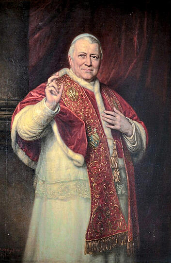Papst Pius IX., gemalt vom amerikanischen Porträtisten George Peter Alexander Healy. Foto: Wikimedia
