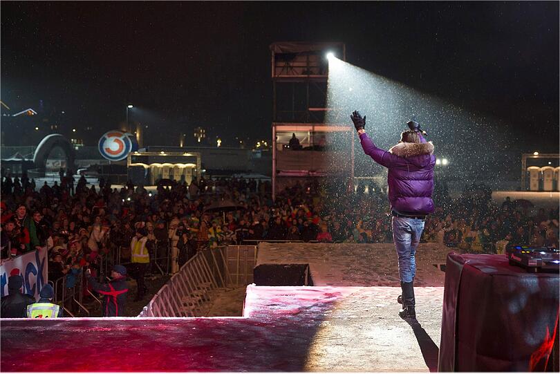 Der Saisonstart in Ischgl wurde festlich eröffnet. DJ Antoine bei seiner Show.