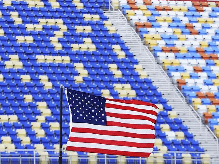 Wird sich bald wieder füllen: Nascar-Serie erlaubt Fans auf der Tribüne.