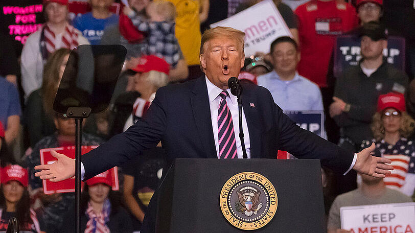 Donald Trump bei einem Wahlkampfauftritt