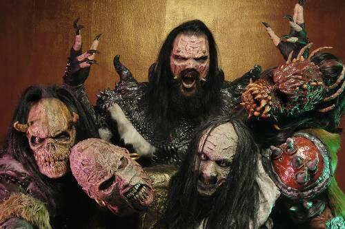 Die finnische Pop-Metal-Band Lordi.