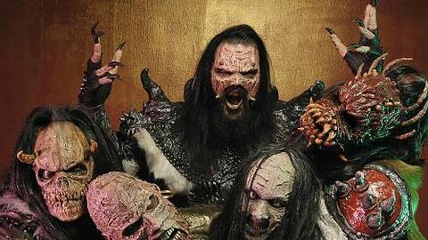 Die finnische Pop-Metal-Band Lordi.