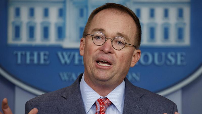 Mick Mulvaney, Stabschef des Weißen Hauses, hat Donald Trump in Erklärungsnot gebracht. Mick Mulvaney, Stabschef des Weißen Hauses, hat Donald Trump in Erklärungsnot gebracht.