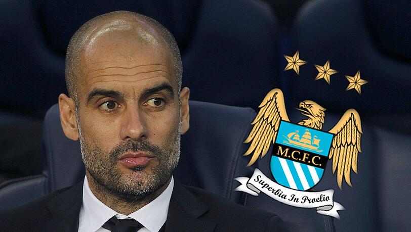 Sitzt ab der Saison 2016/17 auf der Trainerbank von Manchester City: Pep Guardiola Sitzt ab der Saison 2016/17 auf der Trainerbank von Manchester City: Pep Guardiola