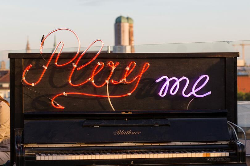 Ein Klavier für alle steht auch in Neuperlach.