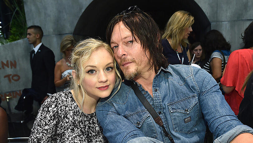 Emily Kinney und Norman Reedus zusammen auf der San Diego Comic-Con 2014 Emily Kinney und Norman Reedus zusammen auf der San Diego Comic-Con 2014