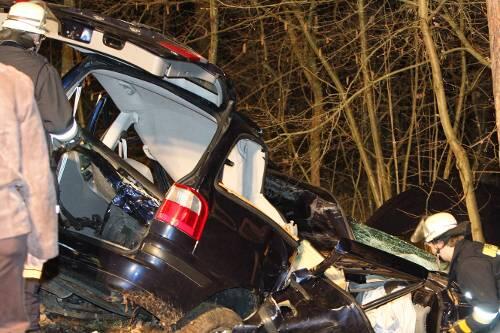 In diesem Autowrack starben drei Jugendliche.
