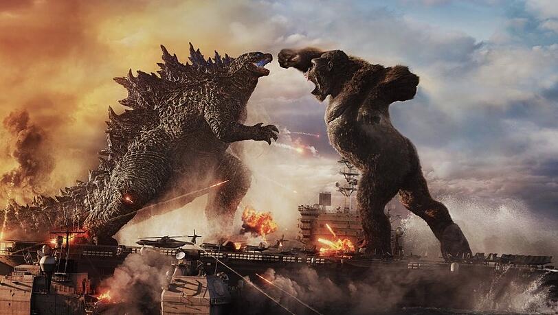"Godzilla vs. Kong": Der Riesenaffe Kong soll die Mega-Echse Godzilla in ihre Schranken weisen. "Godzilla vs. Kong": Der Riesenaffe Kong soll die Mega-Echse Godzilla in ihre Schranken weisen.