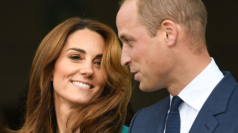 Zeigen sich von ihrer lustigen Seite: Herzogin Catherine und Prinz William.