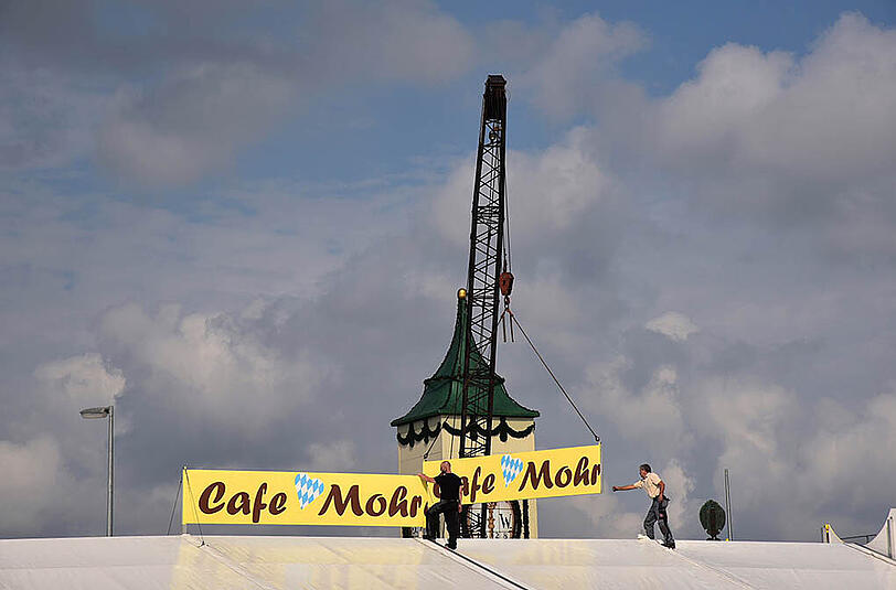 Nichtmal mehr einen Monat warten, dann ist es wieder soweit: Neue Bilder vom Wiesn-Aufbau.