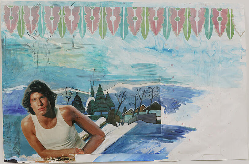 Amelie von Wulffen, 2003, &bdquo;Ohne Titel&ldquo;: &bdquo;Ohne Titel&ldquo; ist so ein typischer Künstler-Manierismus, denn da würde einem schon einer einfallen, oder? So etwas wie &bdquo;Sanft zu leicht bekleideter John vor alpiner Winterlandschaft&ldquo;.