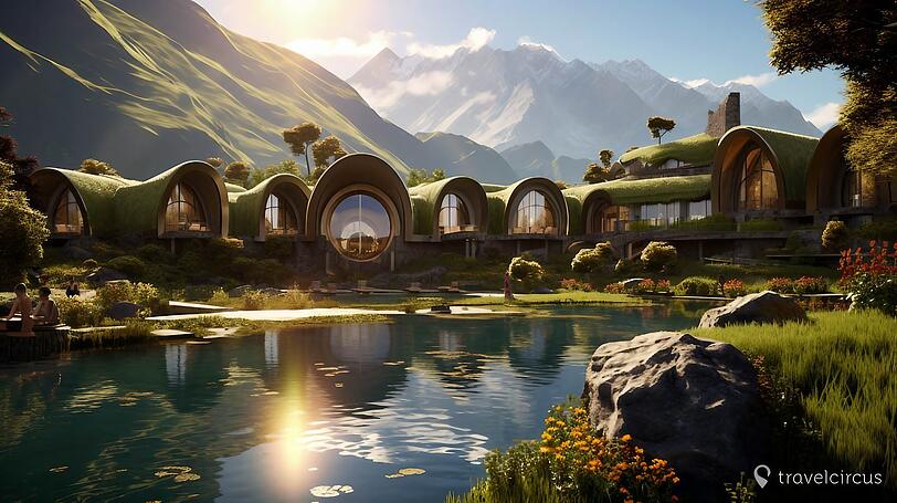 Der Herr der Ringe – na, wie wär es mit dem Mittelerde-Spa-Refugium in Grainau? Wie Hobbits und Elben wohnen, das heißt für die KI auch, dass es dort Bio- und Regionalprodukte zu essen geben würde.