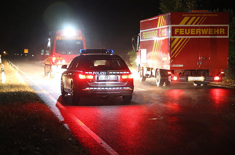 Schwerer Aquaplaning-Unfall im Landkreis Ansbach