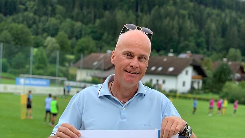 Gut gelaunt im Trainingslager: Robert Reisinger. Gut gelaunt im Trainingslager: Robert Reisinger.