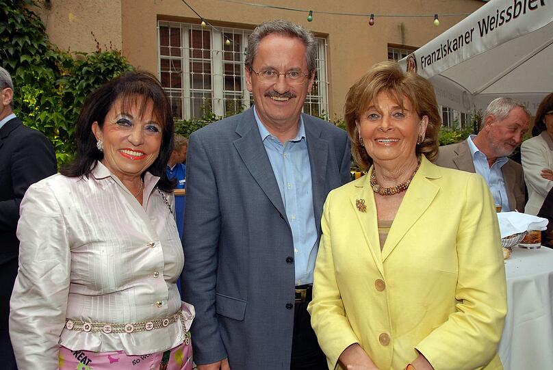 Zwei, die zusammen Politik gemacht haben: Knobloch (r.) mit Christian Ude (M.).
