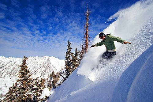 Auch Snowboarder kommen in Utah auf ihre Kosten.