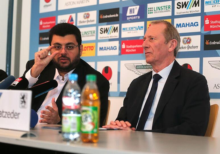 Bilder vom 1860-Gipfel mit Investor Hasan Ismaik und dem neuen Löwen-Präsidenten Hep Monatzeder