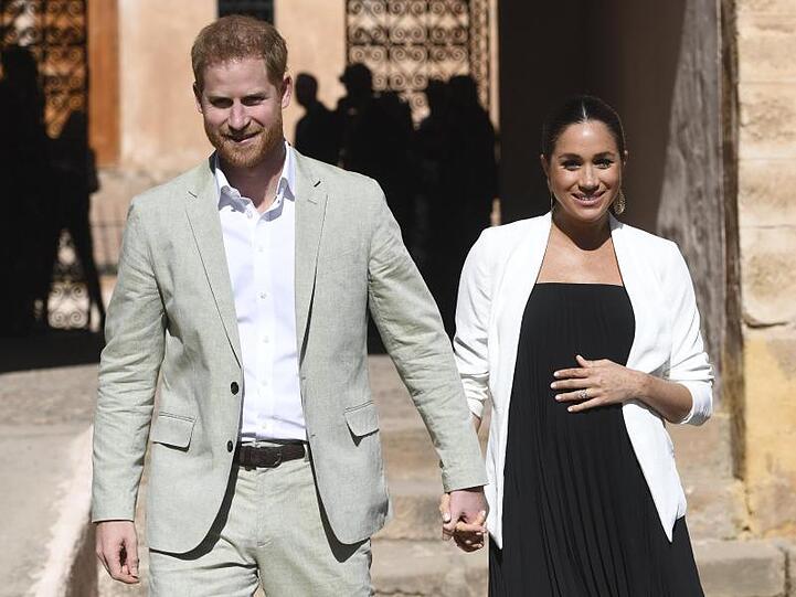 Die Geburt steht unmittelbar bevor: Prinz Harry und Herzogin Meghan.