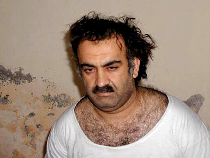 Chalid Scheich Mohammed kurz nach seiner Festnahme im Jahr 2003.